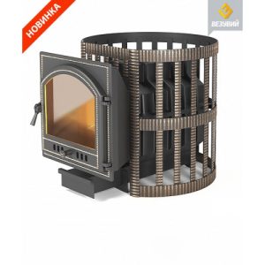 Чугунная печь для бани Везувий Легенда Ретро Ковка (205)