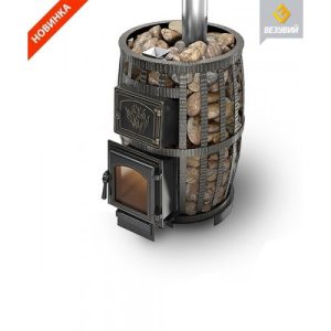 Чугунная печь для бани Везувий Легенда Русский Пар Ковка 18 (270) б/в