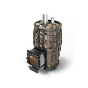 Чугунная печь для бани Везувий Легенда Русский Пар Ковка 30 (270)