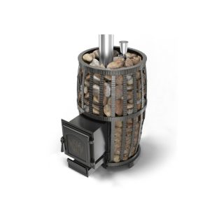 Чугунная печь для бани Везувий Легенда Русский Пар Ковка 30 (271)