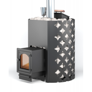 Банная печь ЭТНА 24(ДТ-4С) закрытая каменка