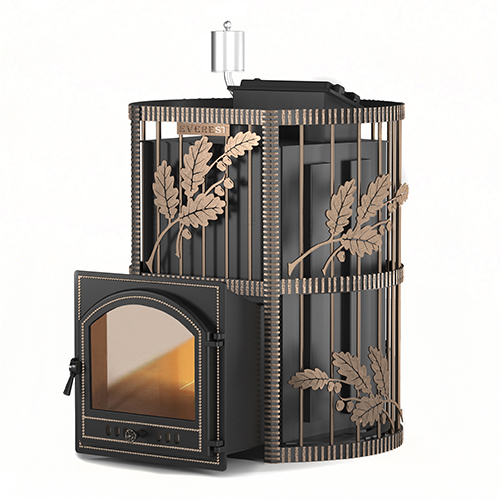 Дровяная печь для бань Везувий Эверест из нерж. стали INOX 25(205) Ковка