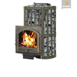 Чугунная печь для бани Везувий Ураган Ковка 16 (205)