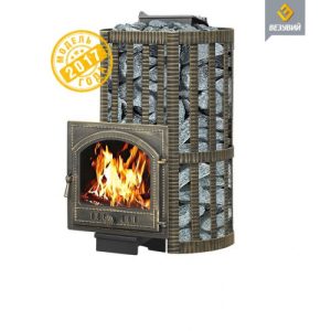 Чугунная печь для бани Везувий Ураган Ковка 22 (205)