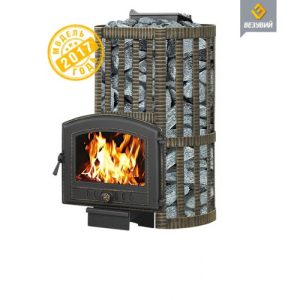 Чугунная печь для бани Везувий Ураган Ковка 22 (224)